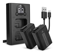 CELLONIC 2X Batería Compatible con Sony A6100 ILCE-6100, ILCE-QX1, BC-VW1 | 1030mAh, 7.4V, Ion de litio para Sony A6400 ILCE-6400, A7R (ILCE-7R), Cyber-shot DSC-RX10, Cyber-shot DSC-RX10 II, NEX-3