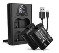 CELLONIC 2X Batería EN-EL15 Compatible con Compatible con Nikon D850, D750, 1 V1, EN-EL15, 2000mAh + Cargador Doble MH-25 bateria de Repuesto Pila