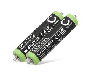 CELLONIC 2X Batería para Afeitadoras y Cortapelos Compatible con Braun Series 1 190, 190s, Cruzer 6, 67030922 - (700mAh, 1.2V)