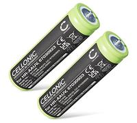 CELLONIC 2X Batería para Afeitadoras y Cortapelos Compatible con Braun Series 3 300s, Series 3 300BT, Series 3 5408, Compatible con Panasonic WER160L2506 - (2000mAh, 1.2V)