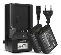CELLONIC 2X Batería para Cámara Compatible con Canon EOS 1100D, EOS 4000D, EOS 2000D, LP-E10 - (1020mAh, 7.4V) + Cargador