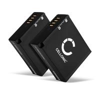 CELLONIC 2X Batería para Cámara Compatible con Panasonic Lumix DMC-LX100, Lumix DC-LX100 II, Lumix DC-GX9, DMW-BLG10 - (980mAh, 7.4V)