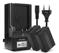CELLONIC 2X Batería para Cámara Compatible con Sony ILCE-6000 (α6000), A6400 ILCE-6400, Alpha 6400 ILCE-6400, NP-FW50 - (1030mAh, 7.4V) + Cargador