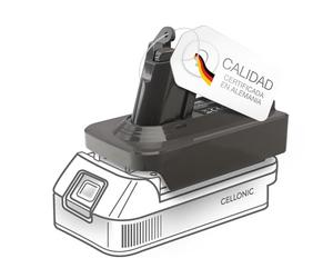 CELLONIC,Adaptador de batería Makita 18V a Dyson V6 - Conversor de baterías MT18V6 para aspiradoras inalámbricas Dyson V6 (18V)