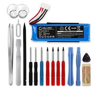 CELLONIC, Batería para Altavoz Compatible con JBL Flip 4, Flip 4 Special Edition (3000mAh, 3.7V) 1x + Juego de Herramientas Batería de Repuesto GSP872693 01, GSP872693 03A