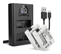 CELLONIC, Batería para Cámara, Compatible con Canon EOS 600D, Rebel T5i, Kiss X6i, 550D, LP-E8 (7.4V, 1020mAh) 2 Unidades + Cargador Dual
