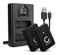 CELLONIC, Batería para Cámara, Compatible con Nikon D3100, D3200, D5100, D5300, D5600, D3300 (7.4V, 1050mAh) 2 Unidades + Cargador Dual