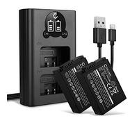 CELLONIC, Batería para Cámara, Compatible con Nikon EN-EL25, Z 50, Z FC, MH-32, Z 30, VFB12502 (7.6V, 1280mAh) 2 Unidades + Cargador Dual