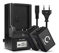 CELLONIC, Batería para Cámara Compatible con Panasonic Lumix DC-FZ82, DMW-BMB9E, DMC-FZ72 (7.4V, 800mAh) 2 Unidades + Cargador