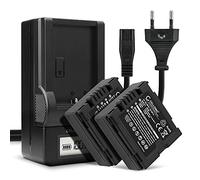 CELLONIC, Batería para Cámara, Compatible con Panasonic NV-GS17, CGR-DU06, NV-GS120, NV-GS180 (7.4V, 750mAh) 2 Unidades + Cargador