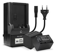 CELLONIC, Batería para Cámara, Compatible con Sony AX53 4K HANDYCAM FDR-AX53, NP-FV70, NP-FV50 (7.4V, 1500mAh) 2 Unidades + Cargador