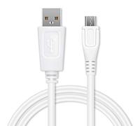 CELLONIC Cable de Datos USB 1m Compatible con Logitech Harmony Elite, Harmony 950, Harmony One Ultimate/nVidia Shield TV Cable Carga Micro USB a USB A 2.0 1A Blanco conexión USB PVC
