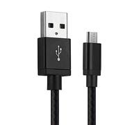 CELLONIC Cable de datos USB 1m compatible con Sony A6000 A6300 A6500 FDR-X3000 A5100 A5000 A7s II Alpha 7r ii Alpha 7 ii DSC-RX100 DSC-HX400V NEX-6 HDR-AS50 Cable Carga Micro USB a USB A 2.0 2A negro