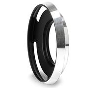 CELLONIC Parasol para Ø 37mm Compatible con Universal 37mm | De rosca, Cilíndrico / Redondo, Metal, plateado negro, para Olympus M.Zuiko Digital ED 14-42mm 1:3.5-5.6 EZ Pancake