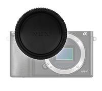 CELLONIC Tapa Cuerpo Body Cap Compatible con Sony ILCE-6000 (α6000), ZV-E10 | Plastic, negro, Bayoneta, E / FE Mount, para Sony A7 III (ILCE-7M3 / ILCE-7M3K), Alpha 7 IV, NEX-5, Cyber-shot DSC-W830