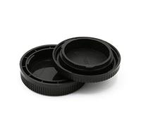 CELLONIC Tapa Cuerpo + Objetivo Posterior Compatible con Nikon D500, D90 | Plastic, negro, Bayoneta, Nikkor F Mount - AF-S AF-P AI, para Nikon D750, D7500, D7000, D5000, D3100, D850, D80, D7200, D7100
