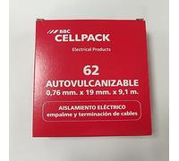 Cellpack Cinta autovulcanizable número 62 0,75mmx19mmx9,10 metros