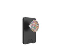 Cellphone Button Pop Up Holder Pressed Flower Rainbow Floral PopSockets PopWallet para MagSafe
