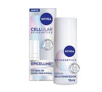 NIVEA Cellular Epigenetics - Serum Rejuvenecedor con Epicelline - Cuidado Facial Antiedad - Con 3 Tipos de Ácido Hialurónico - Revierte la Edad de la Piel - Todo Tipo de Pieles - Formato Viaje - 15 ml
