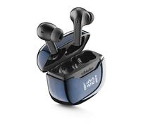 cellularline Auriculares in-Ear True Wireless Key Pro ANC con cancelación Activa de Ruido, 4 micrófonos, tecnología multipunto, Pantalla LED y 25 Horas de autonomía