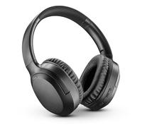 cellularline Auriculares inalámbricos Over-Ear Nimbus con cancelación Activa de Ruido, hasta 30 Horas de autonomía y un micrófono Integrado, Negro