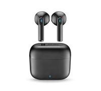 cellularline Auriculares inalámbricos Wavy Capsule con emparejamiento automático, Controles táctiles, Asistente de Voz y 16 Horas de autonomía, Negro