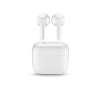 cellularline Auriculares inalámbricos Wavy Capsule con emparejamiento automático, Controles táctiles, Asistente de Voz y 16 Horas de autonomía, Blanco