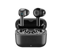 cellularline Auriculares inalámbricos Wavy In-Ear con un Estuche de Carga, Controles táctiles, un Asistente de Voz, conexión automática y hasta 16 Horas de autonomía, Negro
