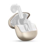 cellularline Call Purely, Auriculares Bluetooth con ENC, 4 Micrófonos, ENC Cancelación de Ruido Ambiental, 32 Horas de Autonomía, Conexión Multipunto, Diseño Easy Pick, Dorado