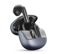 cellularline Call Purely, Auriculares Bluetooth con ENC, 4 Micrófonos, ENC Cancelación de Ruido Ambiental, 32 Horas de Autonomía, Conexión Multipunto, Diseño Easy Pick, Negro
