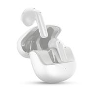 cellularline Call Purely, Auriculares Bluetooth con ENC, 4 Micrófonos, ENC Cancelación de Ruido Ambiental, 32 Horas de Autonomía, Conexión Multipunto, Diseño Easy Pick, Blanco