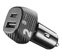 Cellularline - Cargador de Coche para Encendedor de Cigarrillos 12/24 V con Toma USB-C y USB con 32 W de Potencia de Carga rápida - iPhone, Samsung, Huawei y Otros Smartphones y tabletas