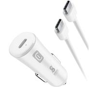 Cellularline - Cargador de Coche para Encendedor de Cigarrillos 12/24 V Salida USB-C 20 - Super Fast Car Power Kit 25W - USB-C to USB-C - Compatible Samsung Dedicado - Cable USB-C de 100 cm a USB-C