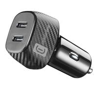 cellularline - Cargador de mechero de Coche de 12/24 V con 2 Tomas USB-C y 40 vatios de Potencia de Carga rápida - iPhone, Samsung, Huawei y Otros Smartphones y tabletas - Negro