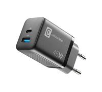 Cellularline - Cargador de Red - Cargador 2 Puertos USB-A y USB-C 45W con Carga súper rápida
