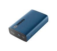 Cellularline - Elite 20000 - Cargador portátil - Capacidad de 20.000 mAh - +144 Horas de Carga Extra - 1 x USB Output: 18W Adaptive Technology - 2xUSB-C Input: 18W/ Output: 20W PD - Azul