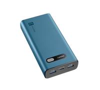Cellularline - Fast PD 20000 - Cargador portátil rápido - Power Delivery 20000 mAh - +144 Horas de Carga - Puerto USB-C: Input 18W/Output: 20W PD - 2 Puertos USB: Output: 18W - Azul