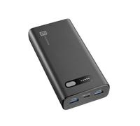 Cellularline - Fast PD 20000 - Cargador portátil rápido - Power Delivery 20000mAh -+144 Horas de Carga - Puerto USB-C: Input 18W/Output: 20W PD - 2 Puertos USB: Output: 18W - Negro