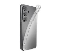 cellularline Funda para móvil Galaxy S26 Fine de Goma Blanda, Ajuste protección para Bordes, Botones y Conectores Transparente
