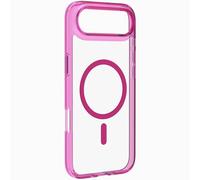 cellularline - Iconic mag - Funda Transparente - Bordes de Colores - Anillo magnético de Colores - Compatible con el ecosistema MagSafe