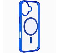 cellularline - Iconic mag - Funda Transparente - Bordes de Colores - Anillo magnético de Colores - Compatible con el ecosistema MagSafe