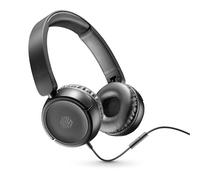 cellularline Music Sound - Color - Auriculares con Cable con Conector USB-C - Auriculares Extra Suaves - Diseño Giratorio y Plegable - Micrófono - Negro