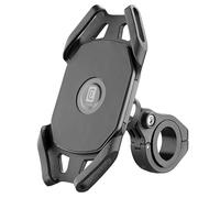 cellularline | Rider Pro - Universale | Supporto Porta Smartphone da Manubrio Tondo Bici e Moto - Rotazione a 360 - Compatibile Cellulari fra i 4 e i 6,5 Pollici - Stabile e Solido