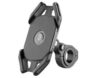 cellularline | Rider Pro - Universale | Supporto Porta Smartphone da Manubrio Tondo Bici e Moto - Rotazione a 360 - Compatibile Cellulari fra i 4 e i 6,5 Pollici - Stabile e Solido