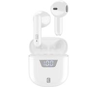 Cellularline | Seek - Universale | Cuffiette Auricolari Bluetooth 5.0 HiFi Stereo con Custodia di ricarica - Autonomia Totale di 15 Ore - Ricarica 2 Ore - Portata 10 MT - Universale - Bianco