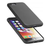 Cellularline Sensation - iPhone 8/7/6 Funda De Silicona Soft Touch Negra