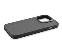 cellularline - Sensation+ para iPhone 15 - Funda rígida de Silicona con Acabado Suave sin Efecto Agarre - Bordes, Botones, cámara y Conectores protegidos - Negro