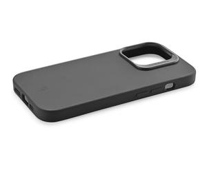 cellularline - Sensation+ para iPhone 15 Pro - Carcasa rígida de Silicona con Acabado Suave sin Efecto Agarre - Bordes, Botones, cámara y Conectores protegidos - Negro