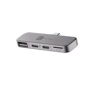 Cellularline Smartphone HUB - Adaptador USB-C de 4 Puertos (USB, 2 USB-C, Micro SD), Compatible con Smartphones y Tablets, Plug & Play, Diseño Compacto