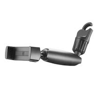 cellularline - Spin Mirror - Universal - Car Smartphone Holder - Clamp Phone Mount - Mirror Mount - Black